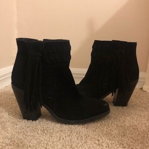 Jessica Simpson Suede Booties with Tassel
